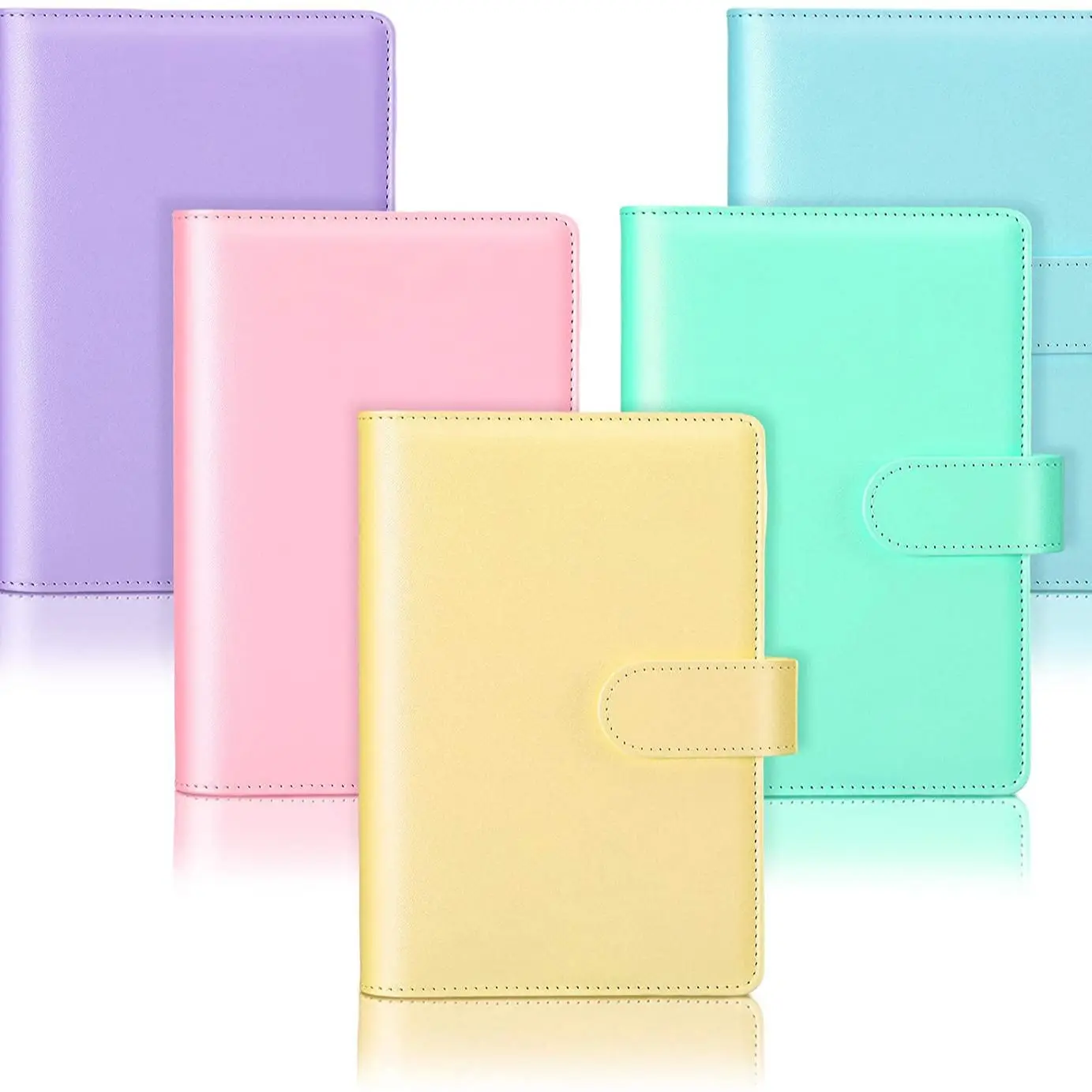 Nuevo A5 Vintage portátil recargable archivo carpeta funda para Bloc de notas de cuero anillo de la escuela, la Oficina suministros Multi-Color
