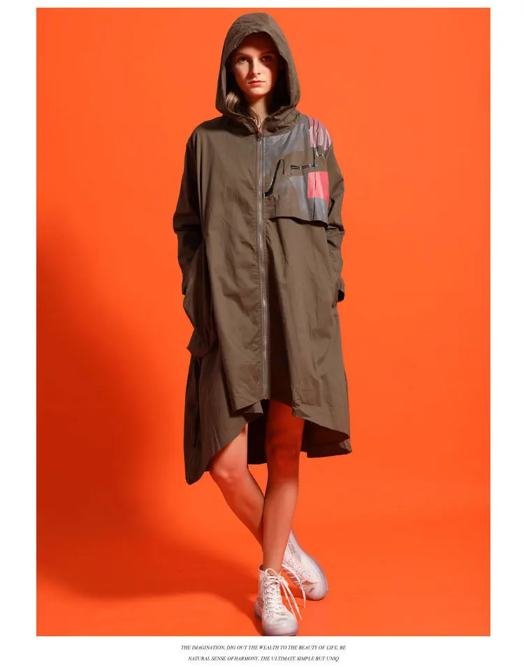 Max LuLu модная Корейская одежда осенняя Готическая уличная Женская Повседневная Тренч с капюшоном винтажные длинные ветровки с принтом