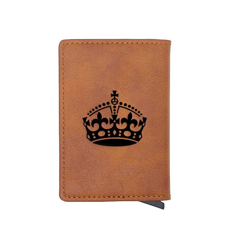 Классические винтажные дизайнерские кошельки с короной для карт мужчин и женщин