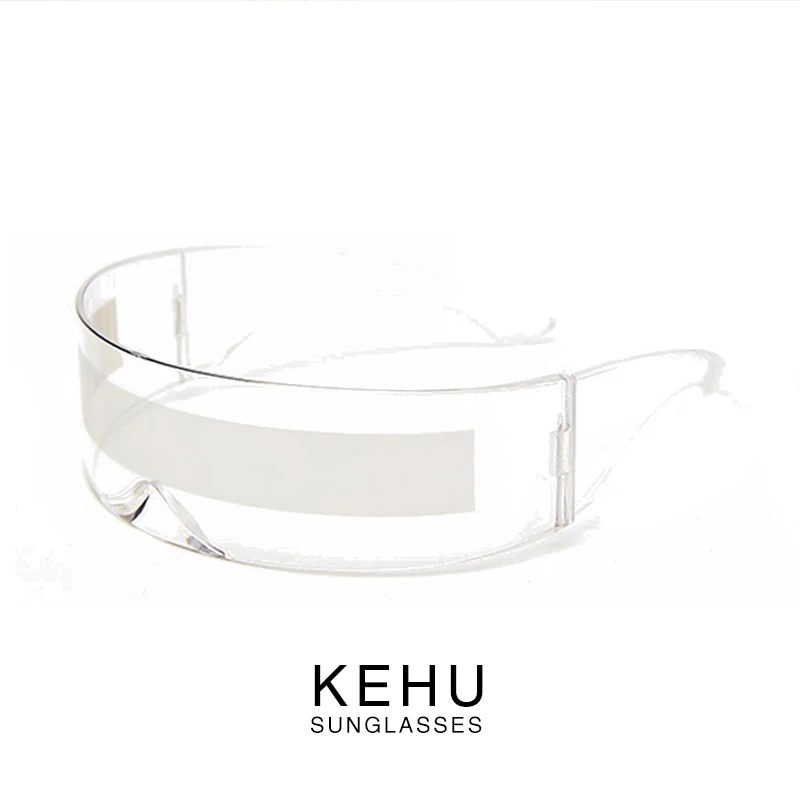 KEHU/модные цельные солнцезащитные очки для женщин, Т-образное шоу, Пром, солнцезащитные очки, ультралегкие красные, синие прозрачные очки KE111