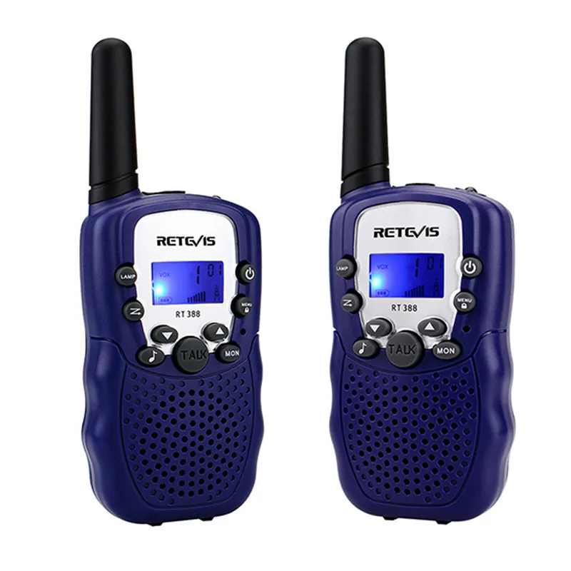 

RT388 Handy Kids Walkie Talkie 2 Pcs Mini Two-way Radio PMR FRS Flashlight Christmas Gift Toy Walkie Talkie For Children