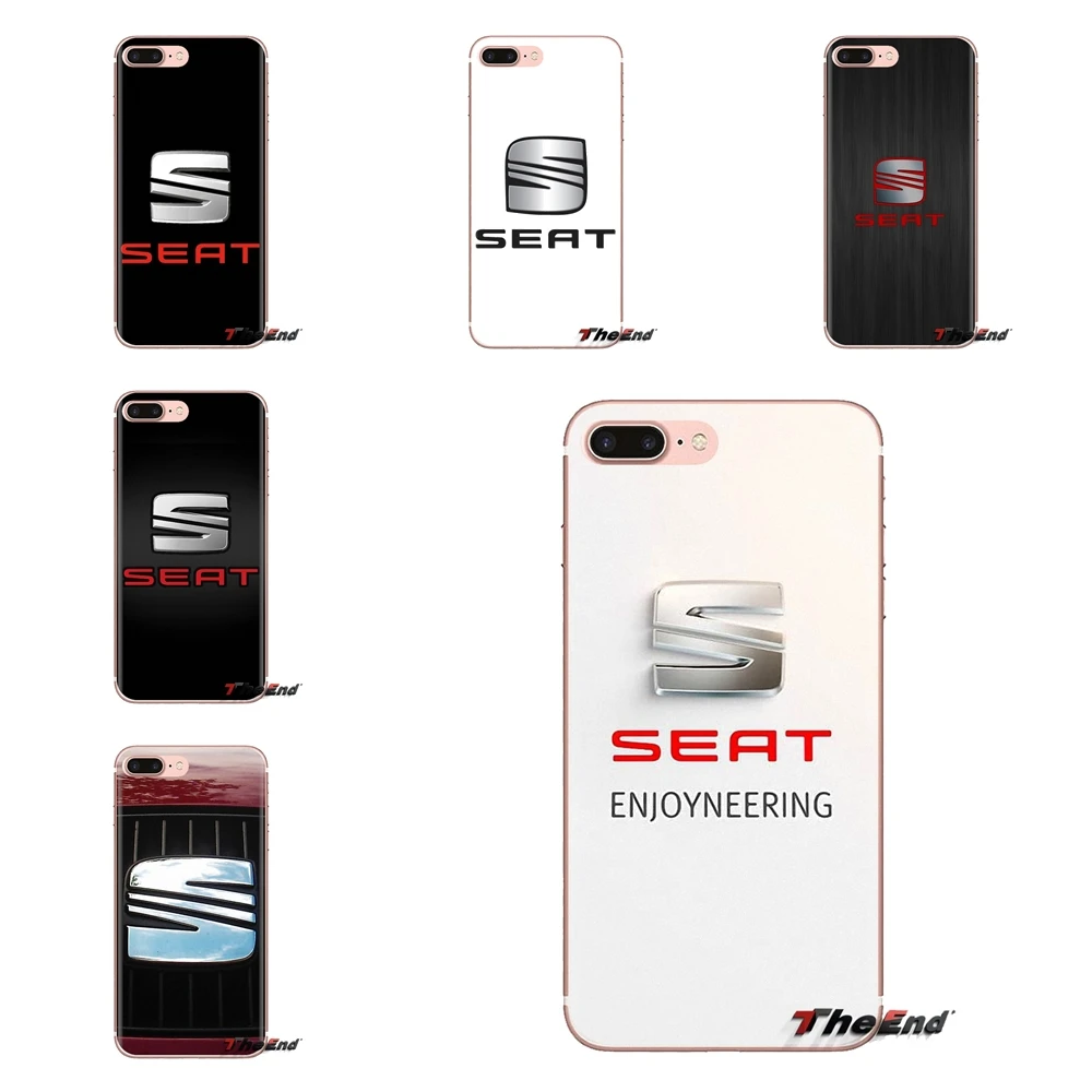 Seat logo Spain's largest car company For Samsung Galaxy S3 S4 S5 Mini S6 S7 Edge S8 S9 S10 Plus Note 3 4 5 8 9 Soft Shell Cover |