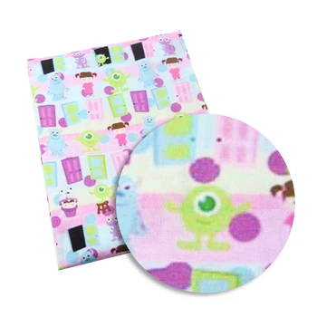 

david angie 50*140cm Cartoon Print Polyester Cotton Fabric Stretch Knit Fabric Quilting Fabrics for Sewing Patchwork Need,c10042