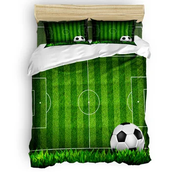 

Luxury Comforter Bedding Sets Soccer Football Game Gymnasium Bedding Set Home Bedding Set 4 Pcs Duvet Cover