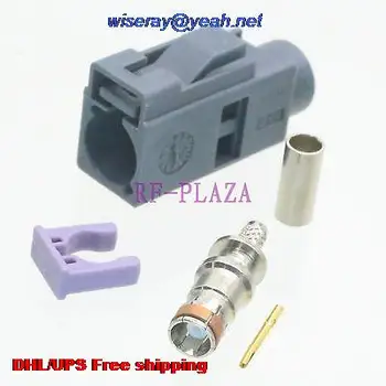 

DHL/EMS 200pcs Connector Fakra SMB G 7031 female jack crimp RG174 RG316 LMR100 cable -A3
