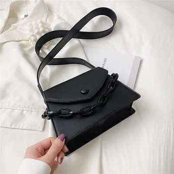 

Female Luxury Handbags Chain Design PU Leather Crossbody Small Bags for Women 2020 Summer Lady Shoulder Messenger Bag Bolso
