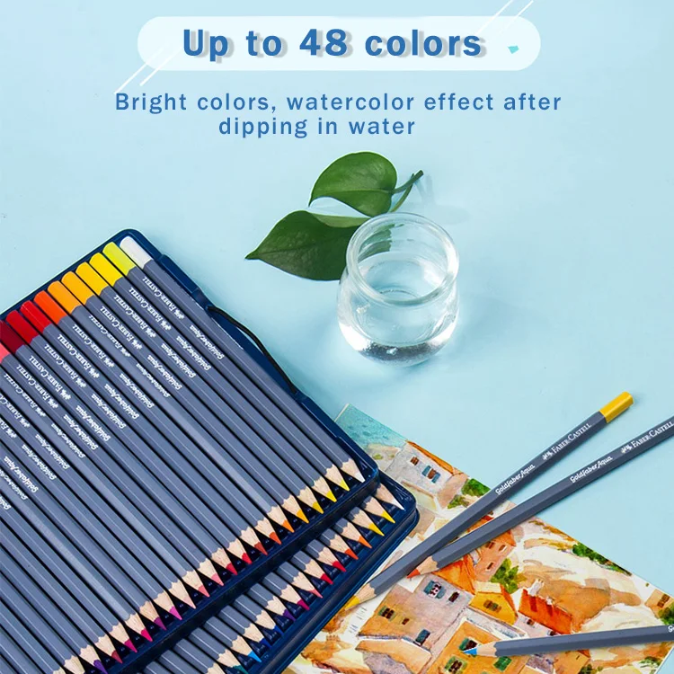 Crayon de couleur,Faber Castell Goldfaber,crayons colorés solubles dans