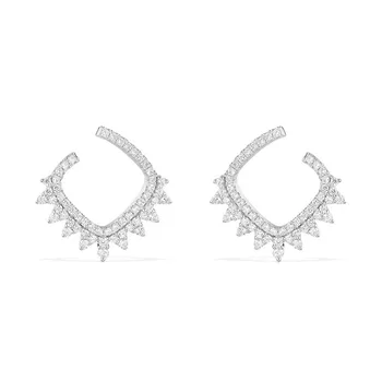 

TIF APN 925 Sterling Silver Stud Earrings, Creative Simple Fashion Glamour Gorgeous Elegant Ladies Jewelry