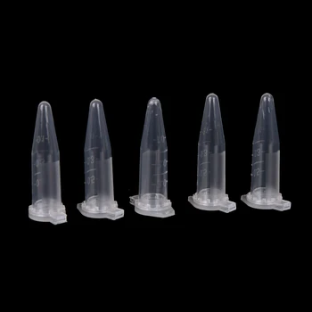 

50pcs Clear Micro Plastic Test Tube 0.5 ML Centrifuge Vial Snap Cap Container for Laboratory Sample Specimen Lab Supplies