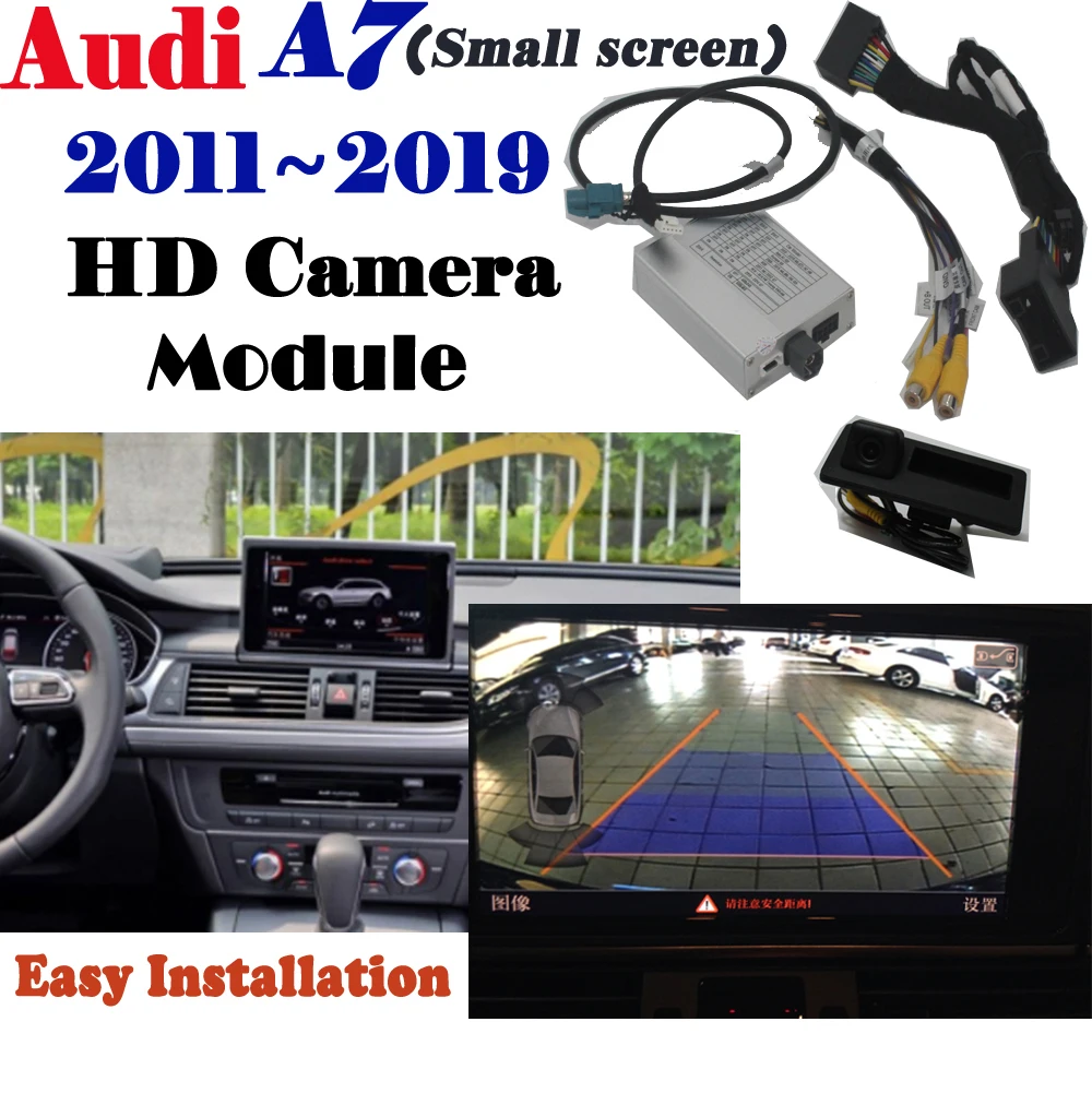 

Reversing Camera For Audi A7 2009~2019 Interface Adapter Backup Parking Rear Camera Connect Original small screen MMI Decoder