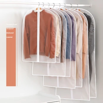 Top Clothes Hanging Garment Dress Clothes Suit Coat Dust Cover Home Storage Bag Pouch Case Organizer Wardrobe Hanging Clothing 1