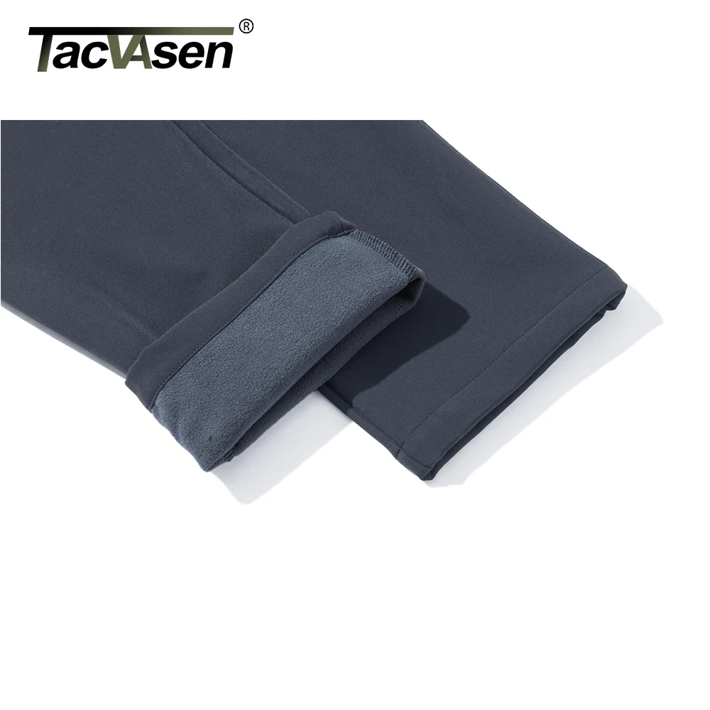 Mens Winter Fleece Lined Cargo Work Trousers