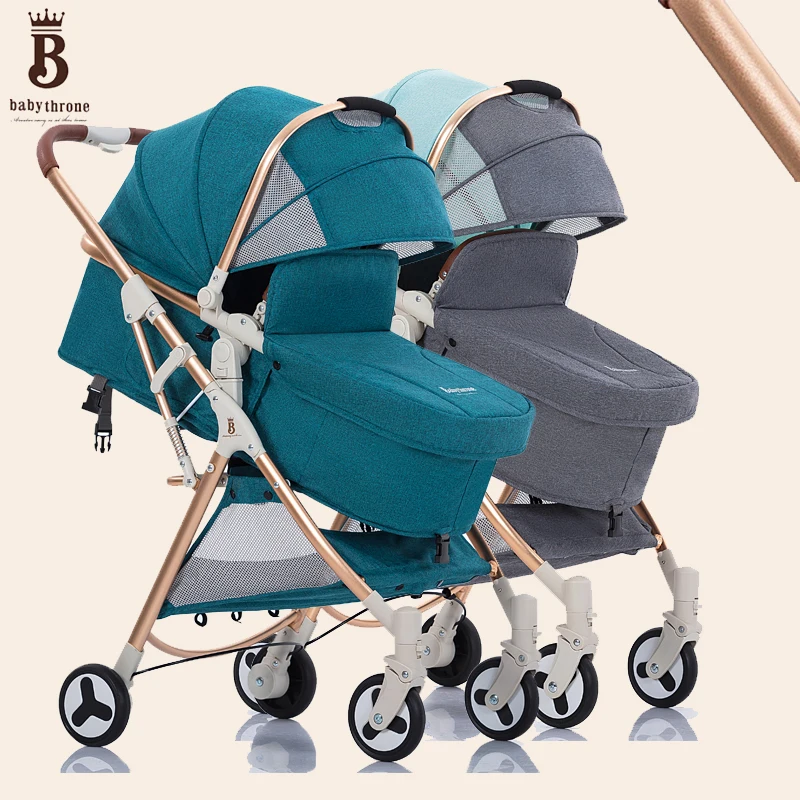 Коляска Bugaboo Donkey buggy, брендовая, с высоким видением, двойная коляска, легко складывается и может лежать, высокое качество, рама из сплава, Ландшафтная коляска - Цвет: Коричневый