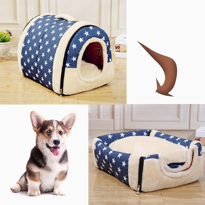 Removable Washable font b Pet b font Dog House Cat House Mat Cat Litter Cute Cat