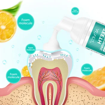 

Blind Ship Teeth Cleaning Pressing Type Mousse Toothpaste Foam Remove Tooth Stains Odor Cleansing