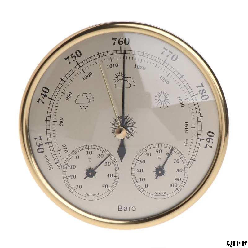 Wall Mounted Household Barometer Thermometer Hygrometer Weather Station Hanging