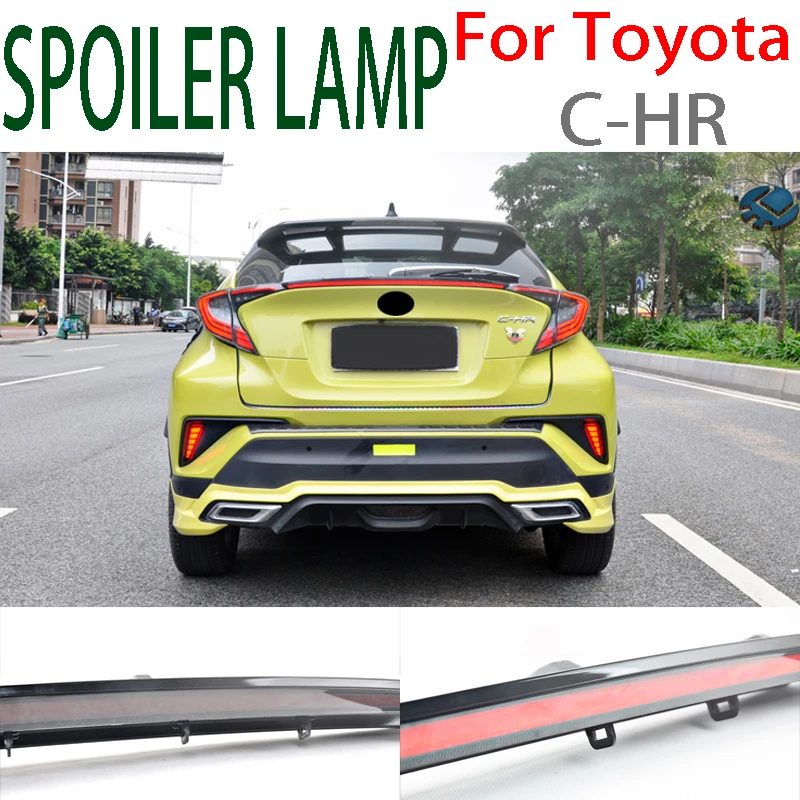 

BERA BEAR Car Styling For TOYOTA C-HR 2018-2019 Spoiler lamp LED Tail Light LED Spoiler Light Turn Signal