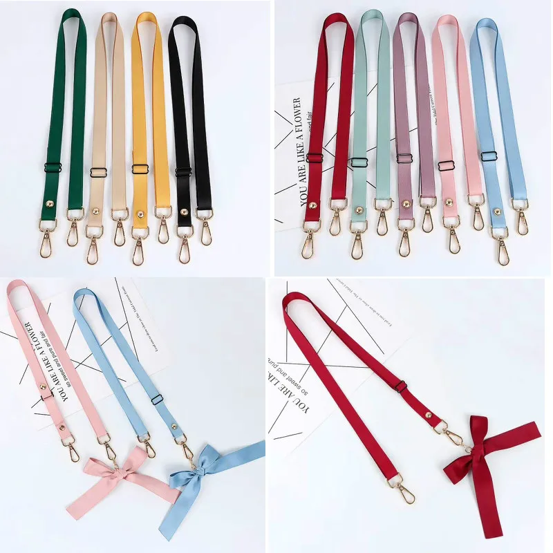 

Multi-function Cloth bow Crossbody chain bag mobile phone shell long chain accessories phone lanyard hanging neck rope strap