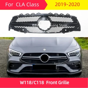 

For 2020 CLA C118 Front bumper grille CLA Class W118 ABS sport front grill CLA 35 Style Racing Grills without emblem