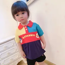 Детская одежда; Новинка года; сезон лето; цветная мужская рубашка-поло с короткими рукавами и рисунком; N267