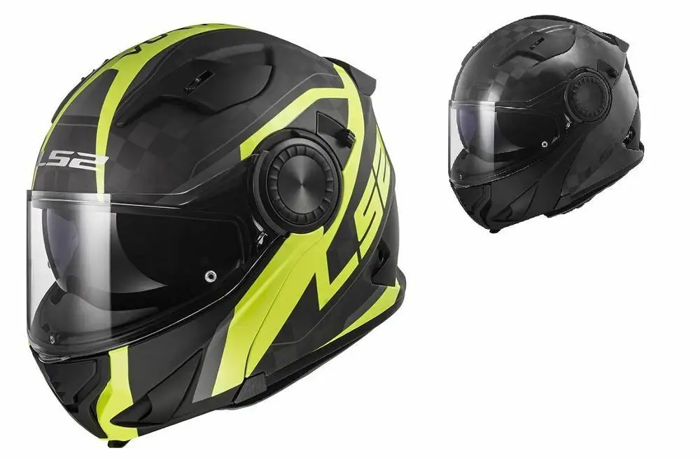 LS2 углеродного волокна мотоцикл полный лицо мотоциклетный шлем Moto Cascos FF313