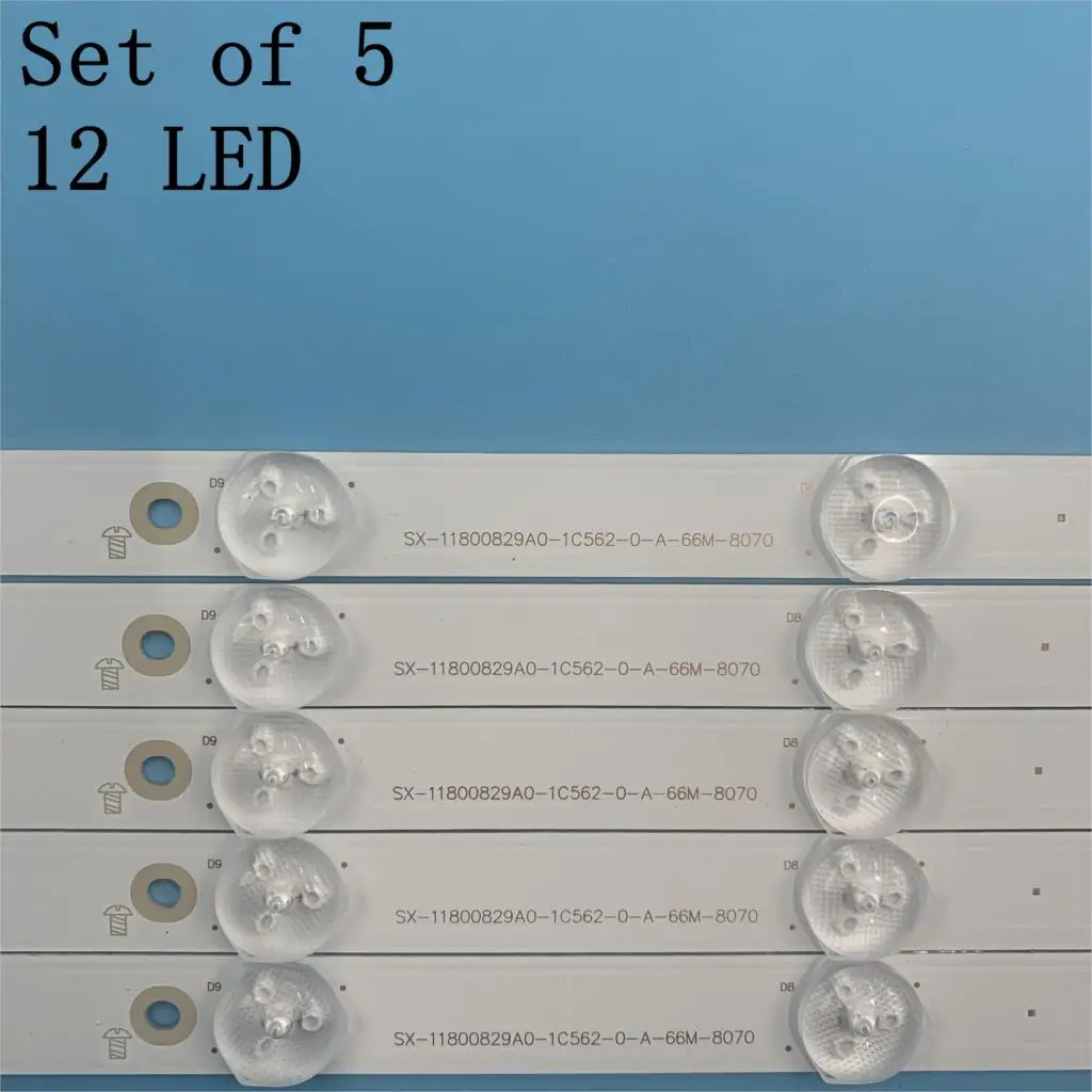 New 5 PCS/lot 12LED LED backlight strip for 43PUS6551 43PUS6401 LB43014 V0_00 43PUS6501 43PUS6101 43PUS6201 TPT430U3 43PUH6101