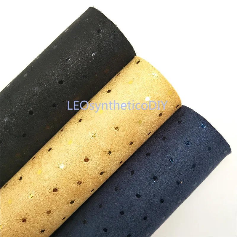 

1PC 21X29CM Velvet Fabric With Dots For Making Bows LEOsyntheticoDIY T103