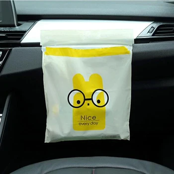 

15Pcs/Pack PEA Car Garbage Bag Sticky Kitchen Waterproof Storage Bag Portable Car Storage Bag Auto Accessories