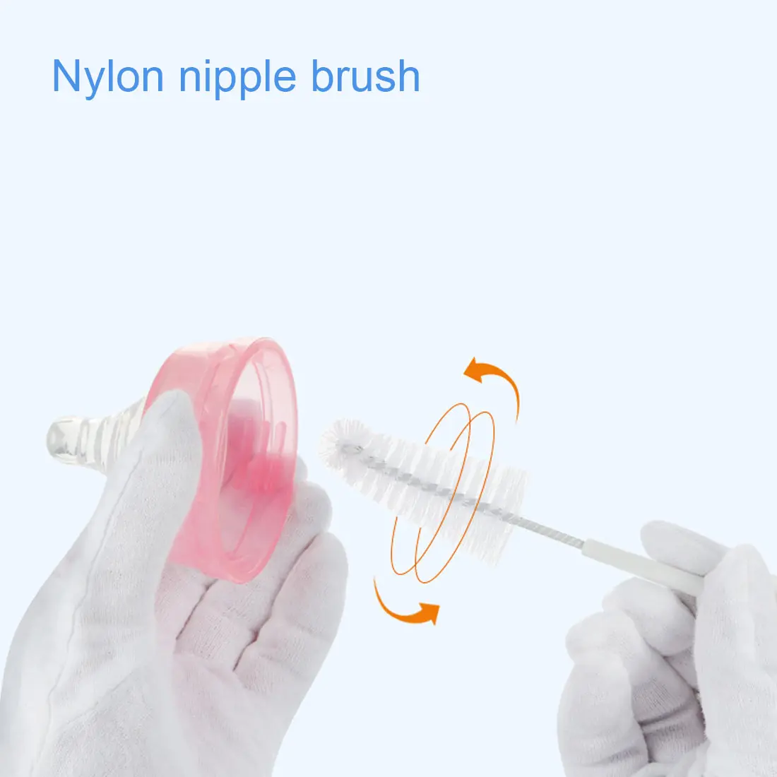 5pcs Baby Bottle Brushes Set Sponge Plastic Glass Milk Water Cup Cleaner Nipple Pacifier Milk Feeder Cleaning Brushes sets