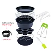 TINTON LIFE Air fryer accessories 6/7/8 inch set basket grill suitable for 10 piece set 3.2QT-5.8QT baking 5
