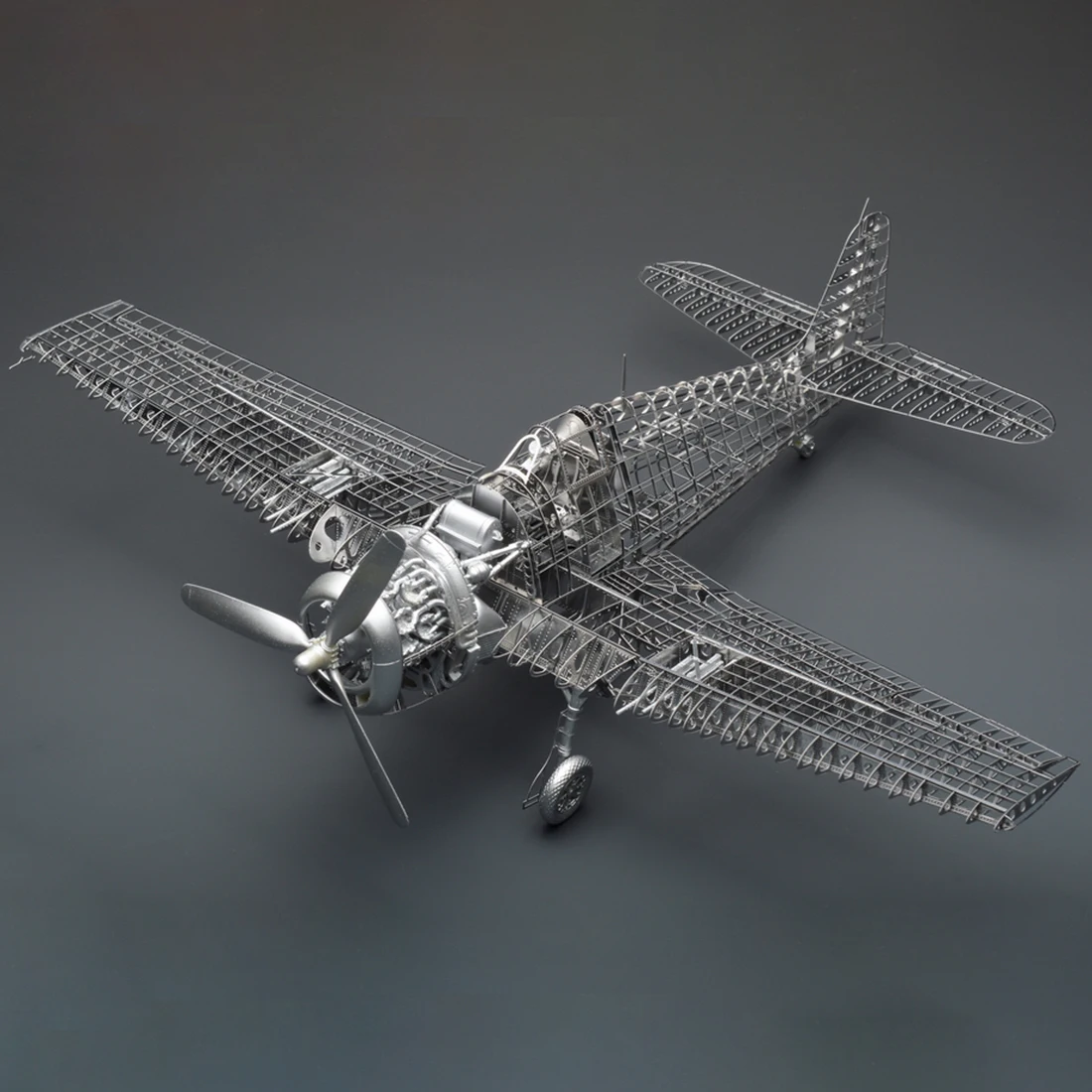 1/48 F6F-5 модель самолета комплект Ретро крыло подвижный истребитель украшение 3D металлическая Сборная модель для детей подарки на день рождения