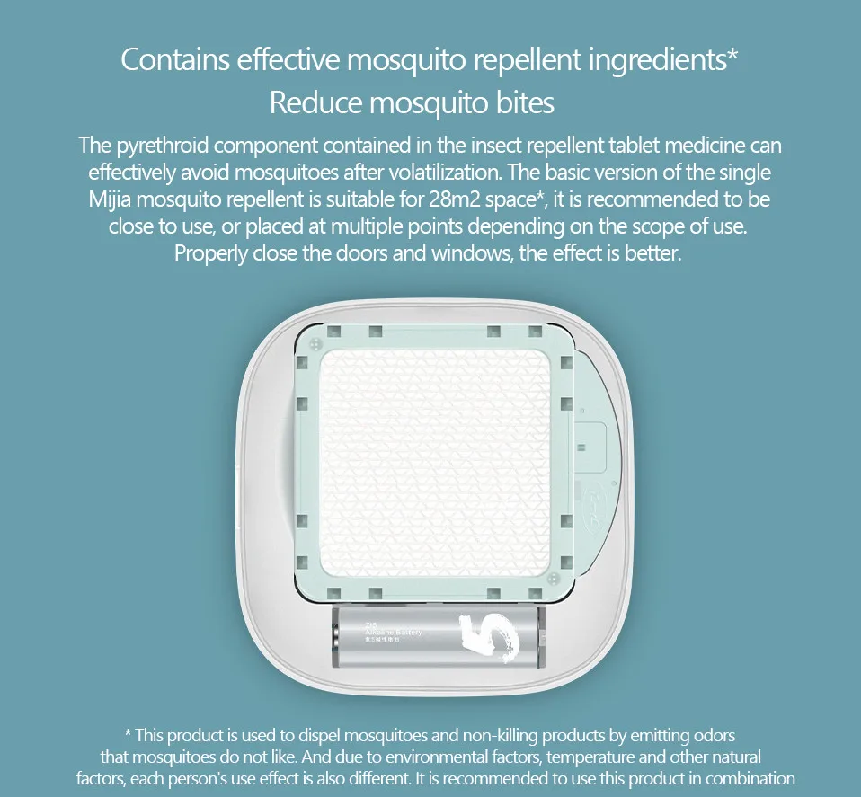 New Xiaomi Mijia Mosquito Repellent Killer basic version No Heating Fan Drive Portable Insect Repeller Timing Function Repellent (9)