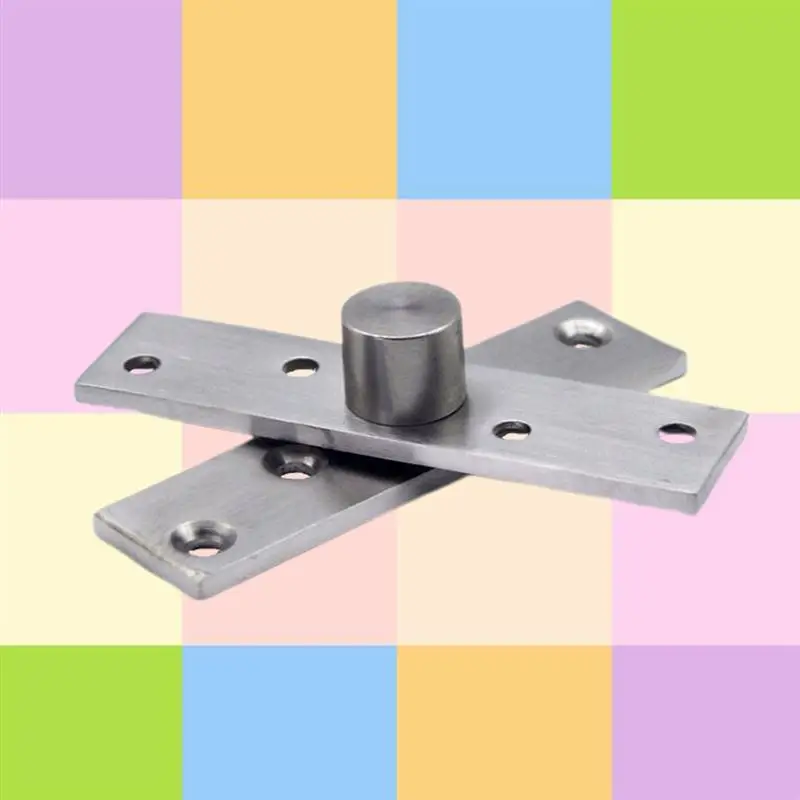 

1Pc 360 Degree Rotating Middle Shaft Hinge Stainless Steel Door Pivot Up Down Shaft Furniture Hinges Size 95mm*3mm
