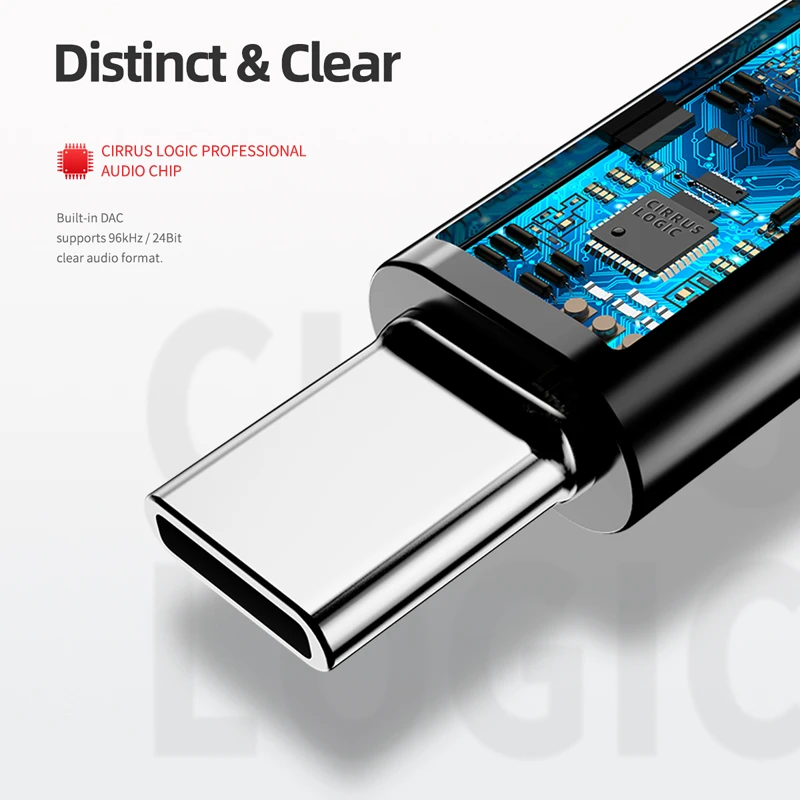 USB Type C Earphones Wired Control with Mic In Ear Headset Music DAC USB C Earbuds Stereo Sport Headset for Mi 10 