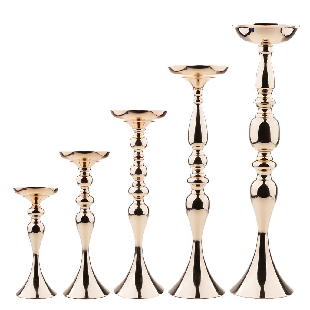 Pillar Church Metal Candle Holder Stick Stand Banquet Tabletop Centerpieces Wedding Event Central Main Road Flower Vase Rack