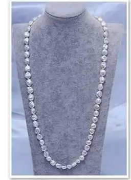 

Beautiful 11-13mm south sea baroque white pearl necklace 36inch 50"
