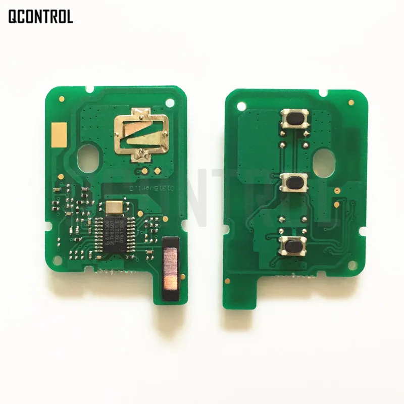 QCONTROL 3 кнопки дистанционного ключа костюм для Renault Sandero Dacia Logan Lodgy Dokker Duster 433 МГц FSK