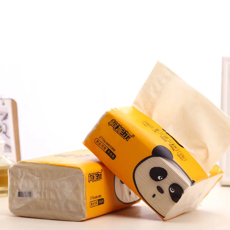 8 bags Paper Extraction 270 Sheets 3-layers Skin-Friendly Paper Extraction Protogenesis Napkin Household Tissue Non-Smell