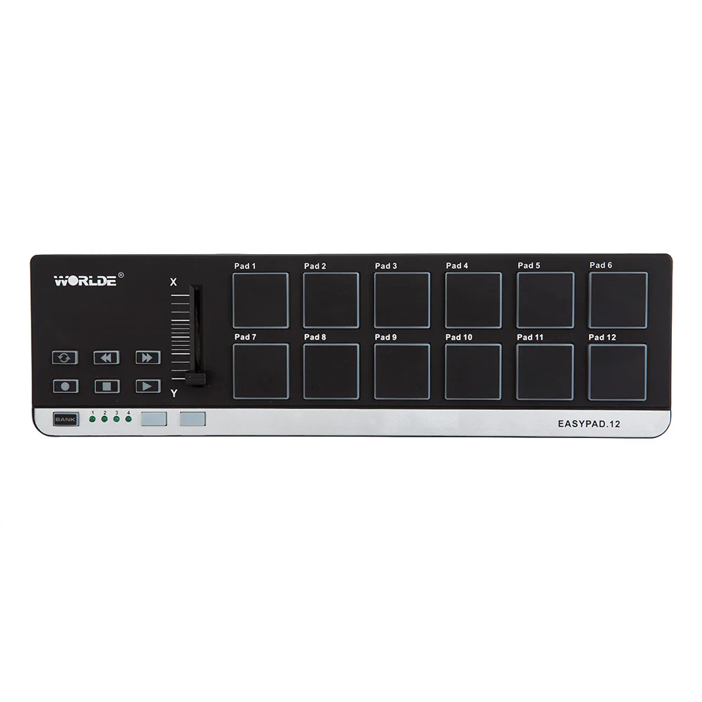  Worlde EasyPad.12 Portable Mini USB 12 Drum Pad MIDI Controller Midi Keyboard