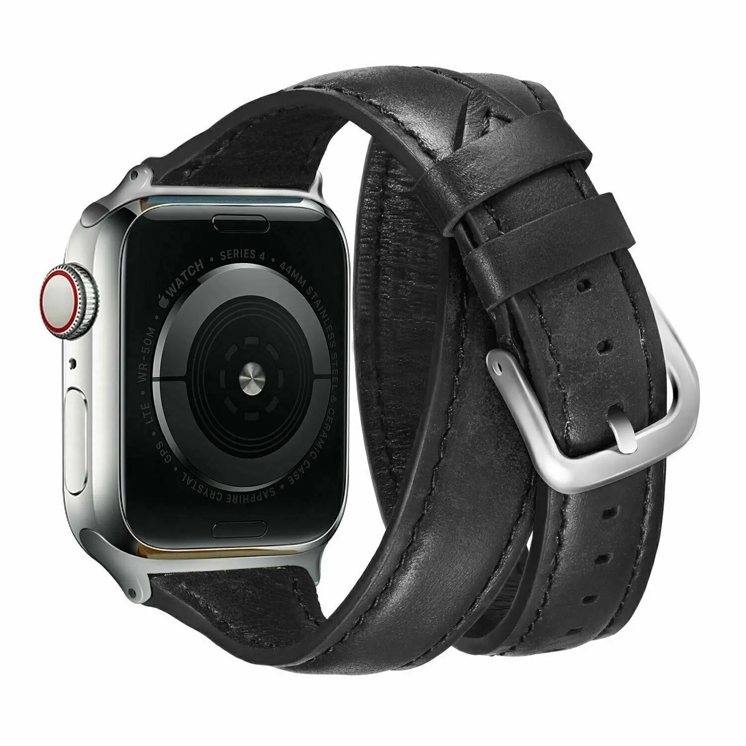 Двойной тур ремешок для Apple Watch iWatch 40 44 мм 38 42 мм очень длинный ремешок из воловьей кожи браслет для серии 5 4 3 2 1 ремешок для часов
