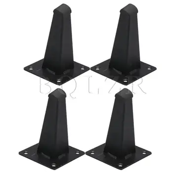 

BQLZR 4x Black Furniture Square Cone Sofa Table Support Feet 8CMx12.5CM