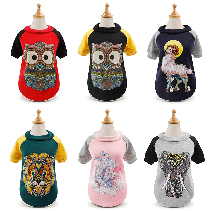 Толстовка с капюшоном для маленьких собак и кошек 10 цветов|Пальто куртки собак| |