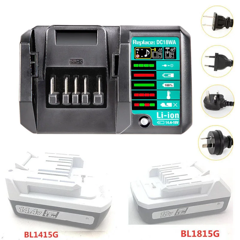 Makita Dc18wa Lithium-ion Power Tool Battery Charger 220vac 14.4-18v Only  Bl1813 for sale online