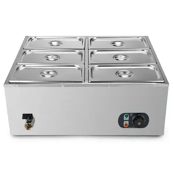 

Large capacity multi-purpose restaurant food heating device food warmer portable steam table top