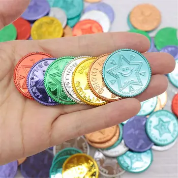 

Lucky Pirate Gold Coins Plastic Set of 100,Play Gold Treasure Coins for Play
