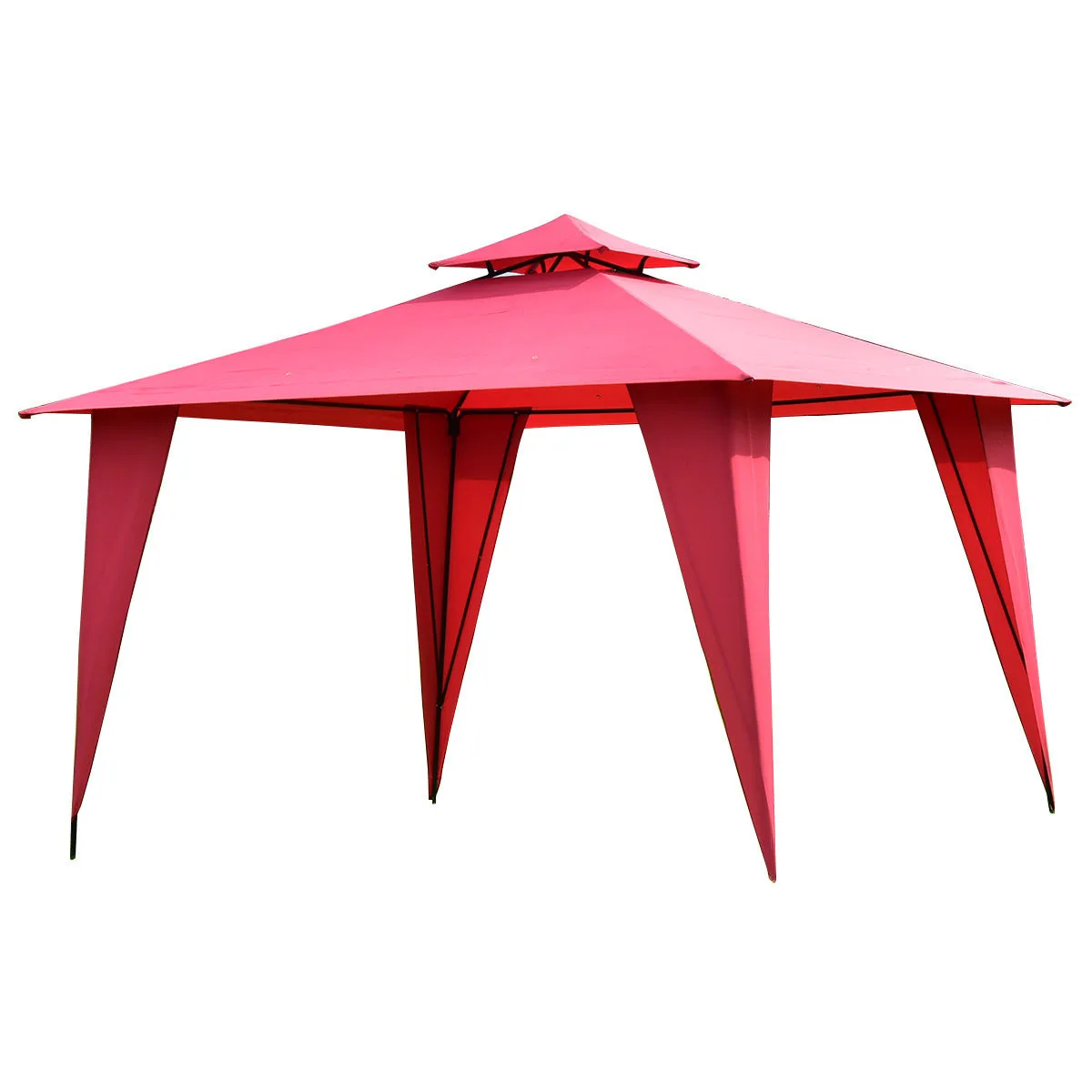 

2-Tier 11' x 11' Patio Party Canopy Tent with Slant Legs OP3187