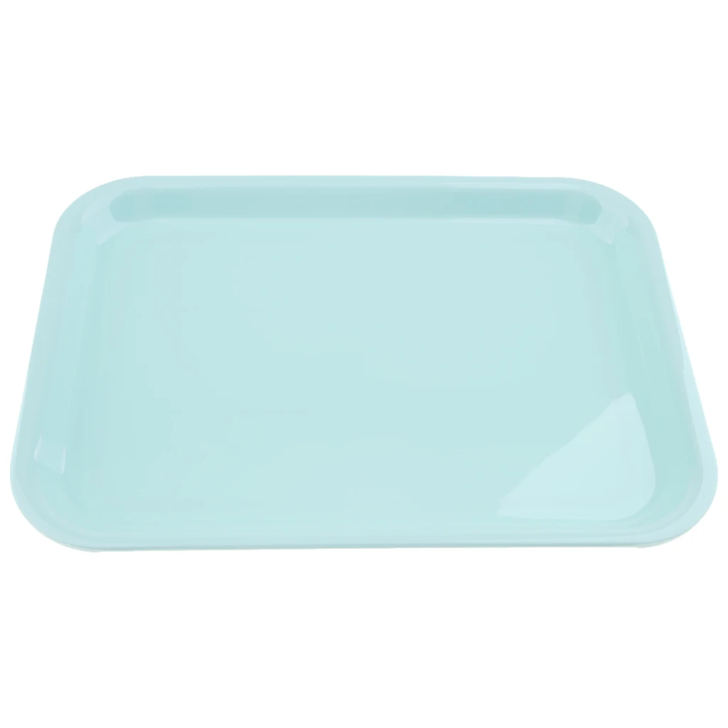 Plastic Plain Serving Tray, Breakfast/Tea Snack Tray Kitchen Platte Various Optional