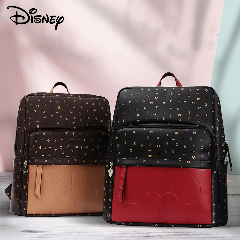

Disney Cute Diaper Bag Backpack Baby Bags For Mom Multifunctional Minnie Mickey Fashion Mummy Maternity Nappy Bag Brand Embossin
