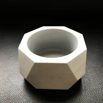 

Irregular Prismatic Pattern Flowerpot Mold for Concrete Planter DIY Retro Succlent Plants Pot Molds Gardening Decoration Tools