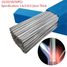 10/20 Вт, 30 Вт, 50 шт. 1,6/2 мм* 330mm низкая Температура Алюминий Проволочный припой проволока сварочная Порошковая стержни для припоя для всех Вид из Алюминий